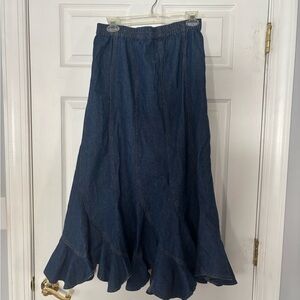 Jean skirt size medium